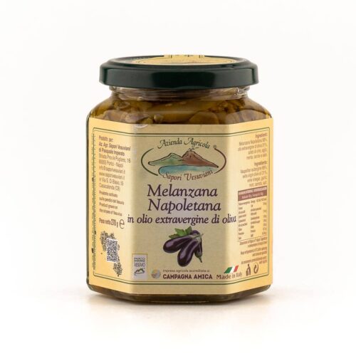Barattolo di melanzana napoletana violacea del vesuvio